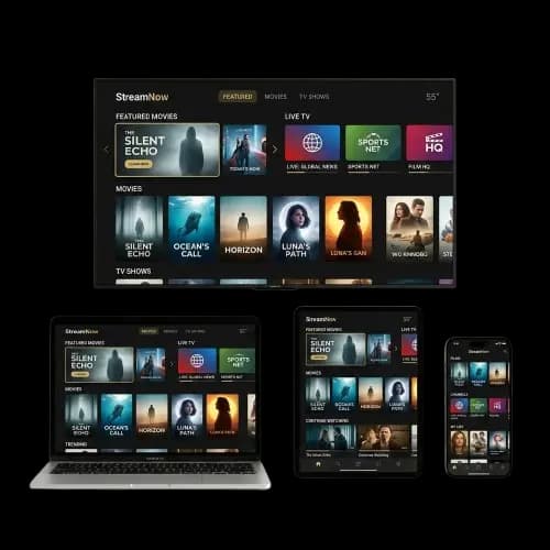Omni IPTV op televisie, laptop, tablet en telefoon